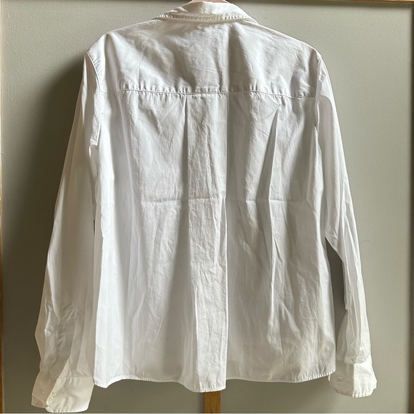 Frank & Eileen Silvio White L Collared Shirt Minimalist Quiet Luxury Capsule - Picture 10 of 10